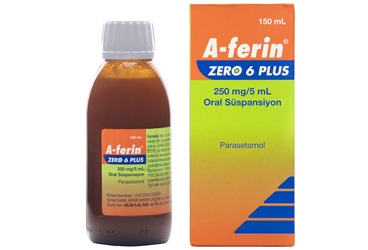 A-FERIN ZERO 6 PLUS 250 MG/5 ML ORAL SUSPANSIYON (150 ML)