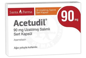 ACETUDIL 90 MG UZATILMIS SALIMLI SERT KAPSUL (10 KAPSUL)