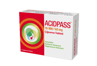 ACIDPASS 10/800/165 MG CIGNEME TABLETI (6 TABLET)