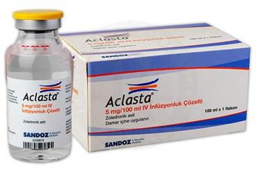 ACLASTA 5 MG/100 ML IV INFUZYON COZELTISI