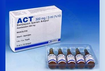 ACT 300MG/3ML (%10) ENJEKSIYONLUK COZELTI (10 AMPUL)