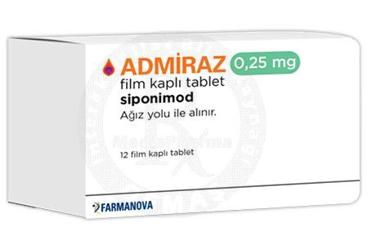 ADMIRAZ 0,25 MG FILM KAPLI TABLET (12 TABLET)