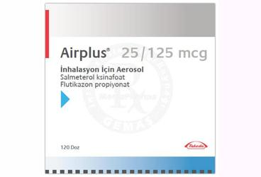 AIRPLUS 25/125 MCG INHALASYON ICIN OLCULU DOZLU AEROSOL 120 DOZ