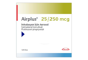 AIRPLUS 25/250 MCG INHALASYON ICIN OLCULU DOZLU AEROSOL 120 DOZ