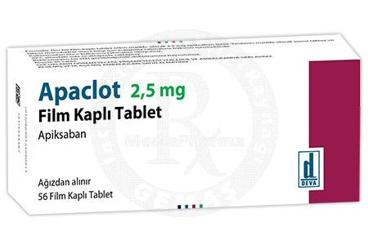 APACLOT 2,5 MG FILM KAPLI TABLET (56 FILM KAPLI TABLET)