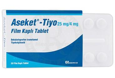 ASEKET - TIYO 25 MG/4 MG FILM KAPLI TABLET (20 TABLET)