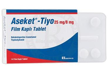 ASEKET - TIYO 25 MG/8 MG FILM KAPLI TABLET (14 TABLET)