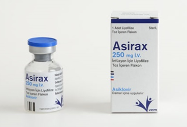 ASIRAX 250 MG IV INF. ICIN LIYO. TOZ.ICEREN FLAKON