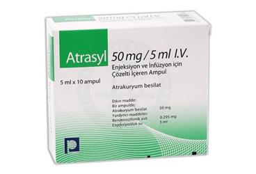ATRASYL 50 MG/5 ML IV ENJEKSIYON VE INFUZYON ICIN COZELTI ICEREN 10 AMPUL