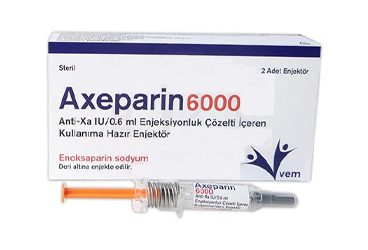AXEPARIN ANTI XA 6000 IU/0,6 ML ENJEKSIYONLUK COZELTI ICEREN KULLANIMA HAZIR ENJEKTOR (2 ENJEKTOR)