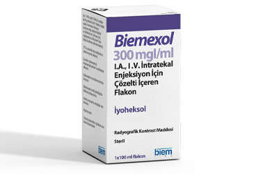 BIEMEXOL 300 MGI/ML IA, IV, INTRATEKAL ENJEKSIYON ICIN COZELTI ICEREN 50 ML 1 FLAKON