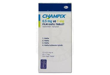CHAMPIX 0,5 MG 11 + 1 MG 42 FILM KAPLI TABLET