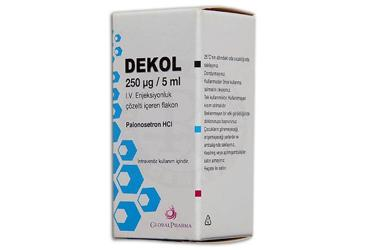 DEKOL 250 MCG/5 ML IV ENJEKSIYONLUK COZELTI ICEREN FLAKON
