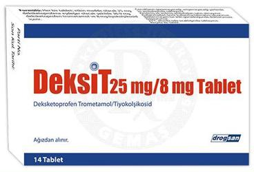DEKSIT  25 MG/8 MG 14 TABLET