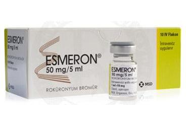 ESMERON 50 MG/5 ML IV ENJEKSIYON ICIN SOLUSYON ICEREN 10 FLAKON