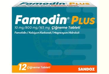 FAMODIN PLUS 10 MG/800 MG/165
MG CIGNEME TABLETI (12 TB)