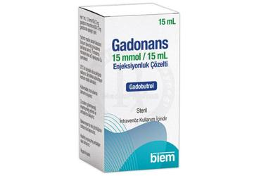 GADONANS 15 MMOL/15 ML ENJEKSIYONLUK COZELTI (15 ML)