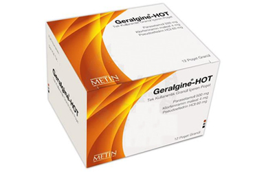 GERALGINE-HOT 500 MG+60MG+4MG/11G  TEK KULLANIMLIK GRANUL ICEREN POSET