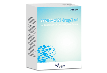 ONDAREN 4 MG/2ML IV ENJEKSIYONLUK COZELTI ICEREN AMPUL