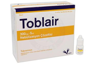 TOBLAIR 300 MG/5 ML NEBULIZASYON COZELTISI (56 AMPUL)