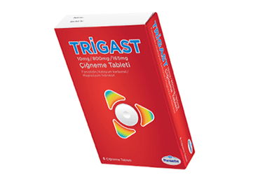 TRIGAST 10 MG/800 MG/165 MG 6 CIGNEME TABLETI (6 TABLET)